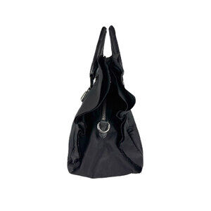Prada Ruffle Bauletto Tessuto bag black nero